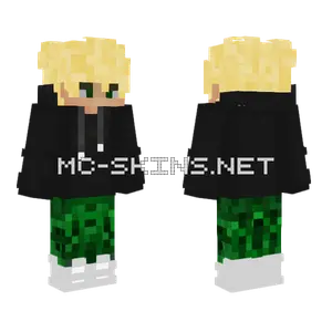 Blonde Boy Cargopants Hoodie Minecraft skin