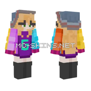 Blonde Girl Karl Hoodie Minecraft skin