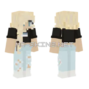 Blonde Girl Outfit Minecraft skin