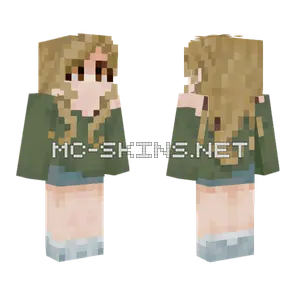 Blonde Hair Girl Minecraft skin