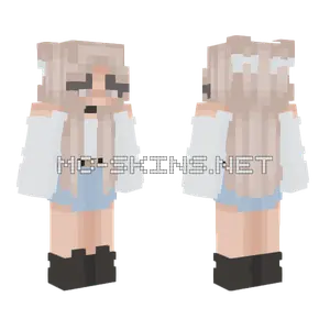 Blonde Maid Outfit Minecraft skin