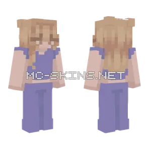 Blonde School Uniform Girl Minecraft skin