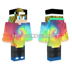 Blonder Spiralen Typ Update Minecraft skin