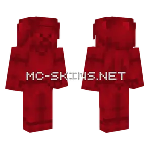 Blood Red Steve Minecraft skin