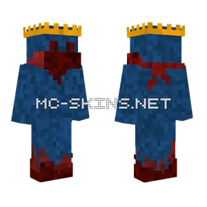 Bloody Blue Zombie Minecraft skin