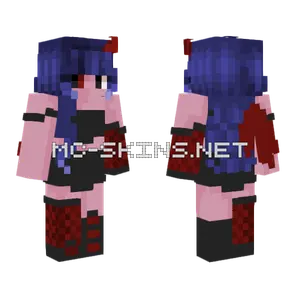 Bloody Demon Girl Minecraft skin