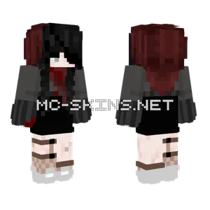 Bloody Girl Minecraft skin