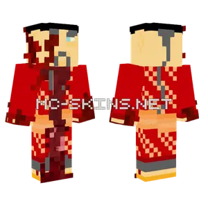 Bloody Red Outfit Minecraft skin