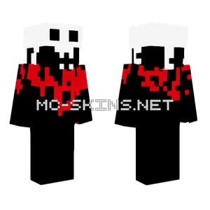 Bloody Skeleton Minecraft skin
