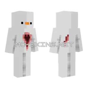 Bloody Snowman Minecraft skin