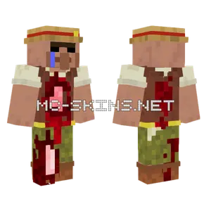 Bloody Zombie Boy Minecraft skin