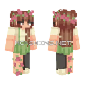 Blossoming Rose Minecraft skin