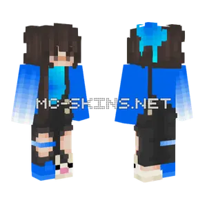 Blue Accident Minecraft skin