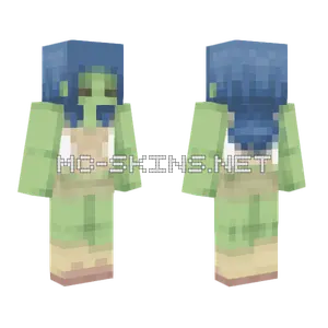 Blue Alien Skin Minecraft skin