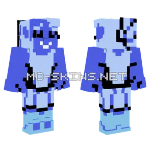 Blue Alt Head Minecraft skin