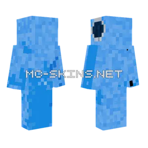 Blue Among Us Minecraft skin