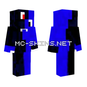 Blue And Black Monster Minecraft skin