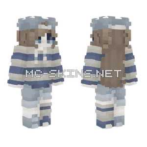 Blue and Brown Outfit Minecraft skin