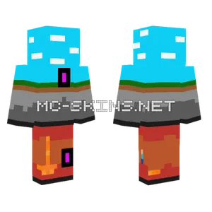 Blue and Orange Robot