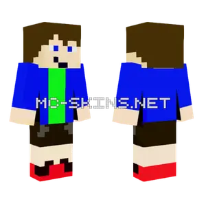 Blue and Red Jumper