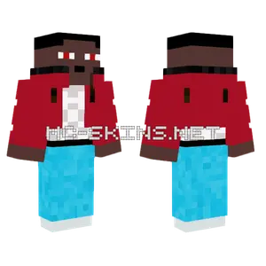 Blue and Red Jumpsuit