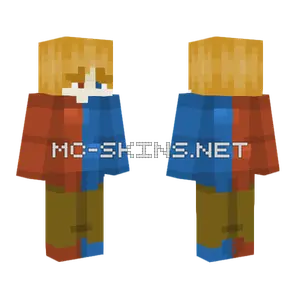 Blue And Red Overalls Minecraft skin