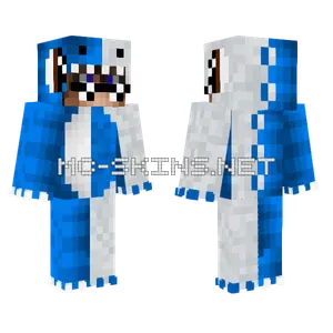 Blue and White Creature