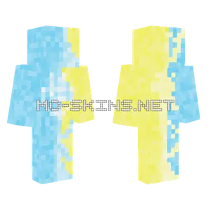 Blue and Yellow Abstract