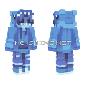 Blue Anime Boy Minecraft skin
