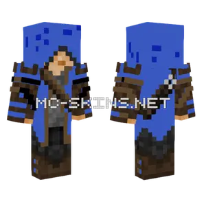Blue Assassin's Creed Minecraft skin