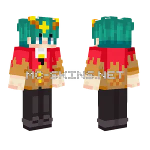 Blue Barman Demon Birthday Minecraft skin