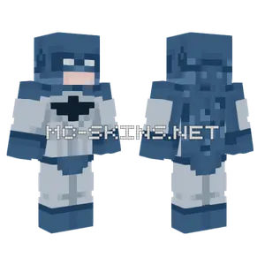 Blue Batman Suit Minecraft skin