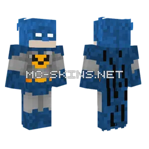 Blue Batman Suit Minecraft skin