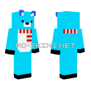 Blue Bear Skin Minecraft skin