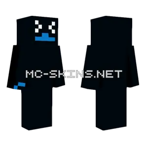 Blue Black Minecraft skin