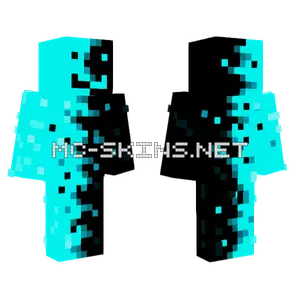 Blue Black Minecraft skin