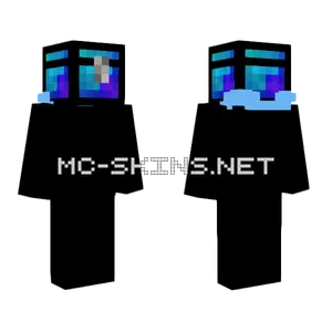 Blue Block Tower Minecraft skin