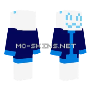 Blue Blocky Character
