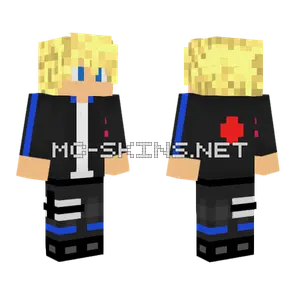 Blue Boruto Minecraft skin