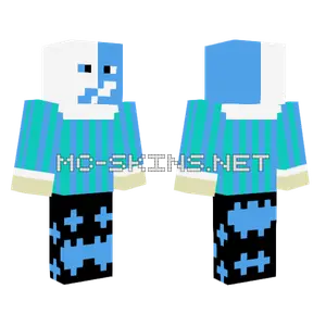 Blue Bunny Minecraft skin