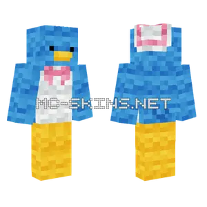 Blue Bunny Girl Minecraft skin