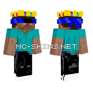 Blue Camo Soldier Minecraft skin