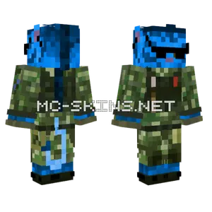 Blue Camo Soldier