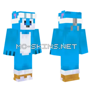 Blue Cat Skin Minecraft skin