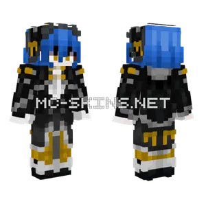 Blue Character Minecraft skin