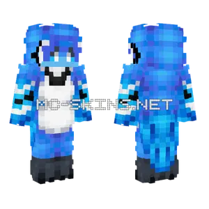Blue Character Skin Minecraft skin