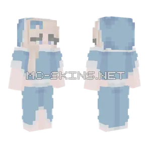 Blue Christmas Girl Minecraft skin