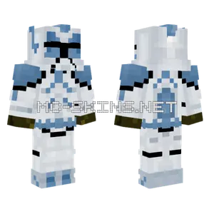 Blue Clone Trooper 2 0 Minecraft skin