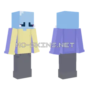 Blue Cloud Guy Minecraft skin