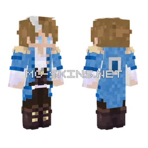 Blue Coat Sailor 2 Minecraft skin